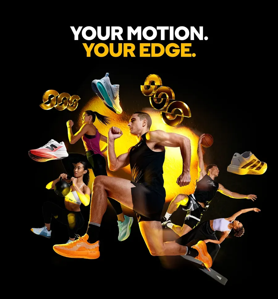 Athletes and shoes in motion, Your motion, your edge